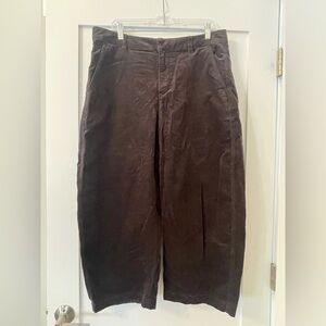 Gap High Rise Corduroy Tapered Ankle Trousers